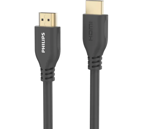 Кабель аудио-видео Philips 8K 60 Гц Ultra HD HDMI/HDMI 5м. позолоч.конт. серый (SWV7150/56) Кабель аудио-видео Philips 8K 60 Гц Ultra HD HDMI/HDMI 5м. позолоч.конт. серый (SWV7150/56)