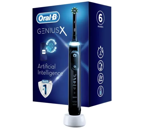 Зубная щетка электрическая Oral-B Genius X D706.513.6 черный Зубная щетка электрическая Oral-B Genius X D706.513.6 черный