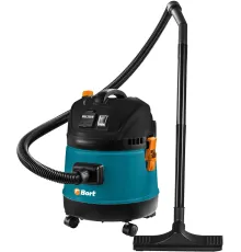 Строительный пылесос Bort BSS BSS-1220-M 1200Вт (уборка: сухая/сбор воды) синий