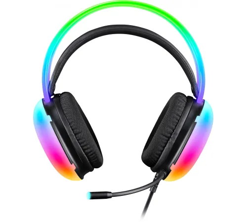 Гарнитура игровая DEFENDER (64441) Ignis черный, RGB, провод 2 м