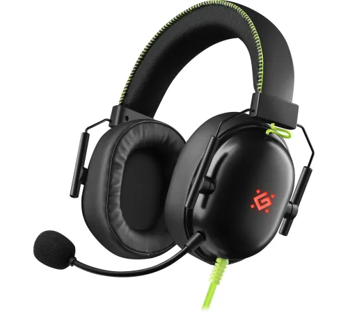 Гарнитура игровая DEFENDER (64552) Toxic черный, 7.1, LED, провод 2 м Гарнитура игровая DEFENDER (64552) Toxic черный, 7.1, LED, провод 2 м