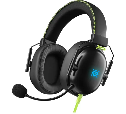 Гарнитура игровая DEFENDER (64552) Toxic черный, 7.1, LED, провод 2 м Гарнитура игровая DEFENDER (64552) Toxic черный, 7.1, LED, провод 2 м