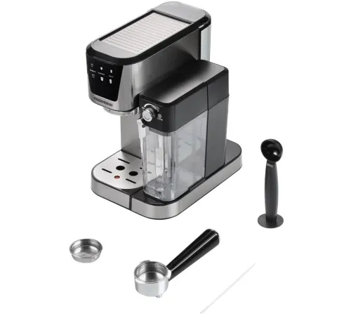 Кофеварка рожковая Редмонд CM715 1350Вт серебристый/черный Кофеварка рожковая Редмонд CM715 1350Вт серебристый/черный