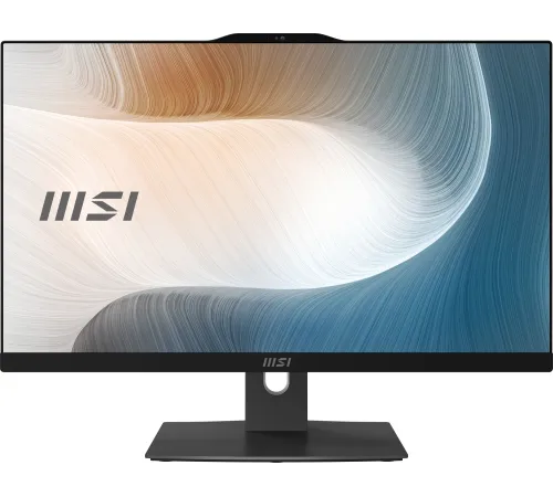 Моноблок MSI Modern AM242P 12M-1879XRU 23.8" Full HD i5 1235U (1.3) 16Gb SSD500Gb Iris Xe без ОС GbitEth WiFi BT 120W клавиатура мышь Cam черный 1920x1080