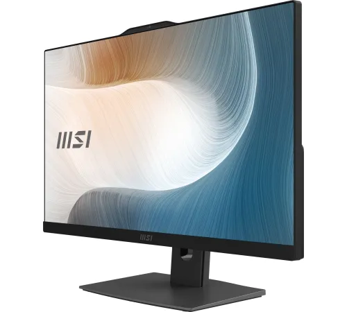 Моноблок MSI Modern AM242P 12M-1879XRU 23.8" Full HD i5 1235U (1.3) 16Gb SSD500Gb Iris Xe без ОС GbitEth WiFi BT 120W клавиатура мышь Cam черный 1920x1080