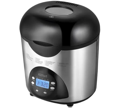 Хлебопечь Kitfort КТ-315 530Вт серебристый/черный Хлебопечь Kitfort КТ-315 530Вт серебристый/черный