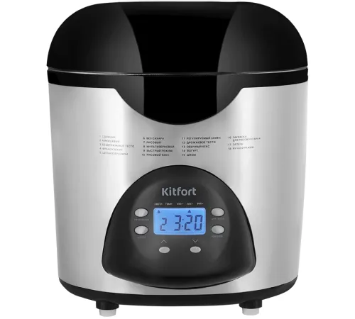 Хлебопечь Kitfort КТ-315 530Вт серебристый/черный Хлебопечь Kitfort КТ-315 530Вт серебристый/черный