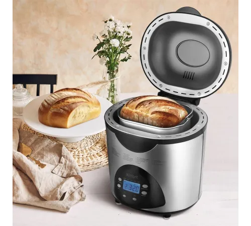 Хлебопечь Kitfort КТ-315 530Вт серебристый/черный Хлебопечь Kitfort КТ-315 530Вт серебристый/черный