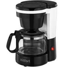 Кофеварка капельная Kitfort КТ-7486 550Вт черный/белый