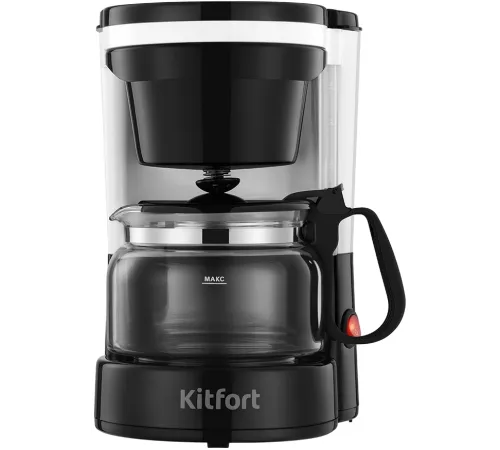 Кофеварка капельная Kitfort КТ-7486 550Вт черный/белый