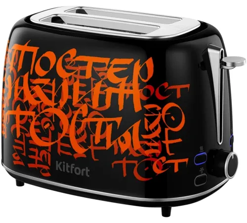 Тостер Kitfort КТ-6464 1080Вт черный/красный
