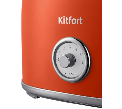 Тостер Kitfort КТ-6456 980Вт красный/серебристый