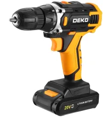 Аккумуляторная дрель-шуруповерт DEKO Banger 20V ONE +, 20В, 1x1.5Ач [083-1042]