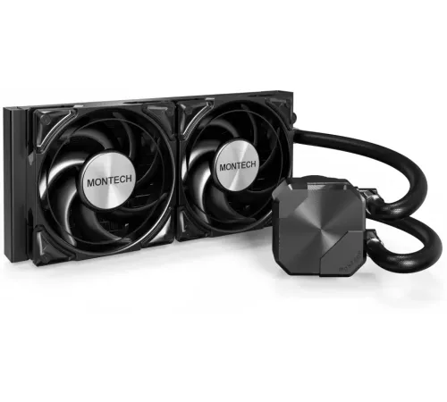 Система водяного охлаждения Montech HyperFlow Silent 240 Soc-AM5/AM4/1200/1700/1851 черный 4-pin 24.8dB Al 310W Ret (HS240BK) Система водяного охлаждения Montech HyperFlow Silent 240 Soc-AM5/AM4/1200/1700/1851 черный 4-pin 24.8dB Al 310W Ret (HS240BK)