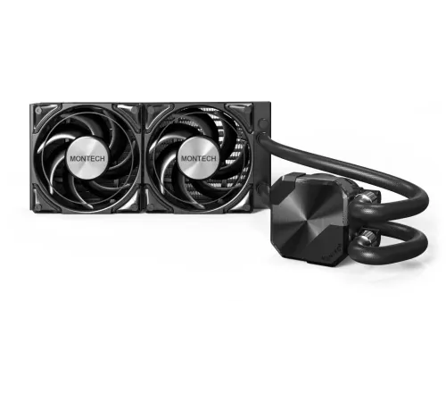 Система водяного охлаждения Montech HyperFlow Silent 240 Soc-AM5/AM4/1200/1700/1851 черный 4-pin 24.8dB Al 310W Ret (HS240BK) Система водяного охлаждения Montech HyperFlow Silent 240 Soc-AM5/AM4/1200/1700/1851 черный 4-pin 24.8dB Al 310W Ret (HS240BK)