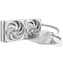 Система водяного охлаждения Montech HyperFlow Silent 240 Soc-AM5/AM4/1200/1700/1851 белый 4-pin 24.8dB Al 310W Ret (HS240WH)