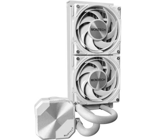 Система водяного охлаждения Montech HyperFlow Silent 240 Soc-AM5/AM4/1200/1700/1851 белый 4-pin 24.8dB Al 310W Ret (HS240WH) Система водяного охлаждения Montech HyperFlow Silent 240 Soc-AM5/AM4/1200/1700/1851 белый 4-pin 24.8dB Al 310W Ret (HS240WH)