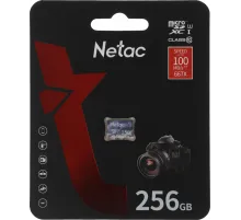 Флеш карта microSDHC 256GB Netac P500 ULTRA <NT02P500ULT-256G-S>  (без SD адаптера) 100MB/s