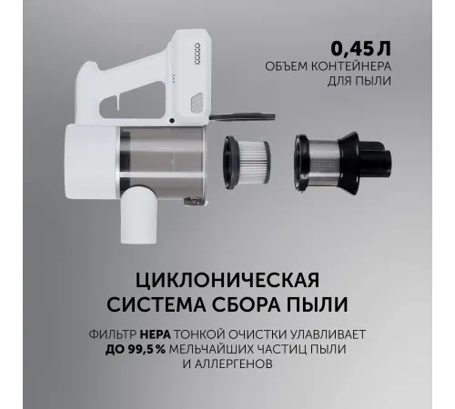 Пылесос Polaris PVCS 3060 100Вт белый