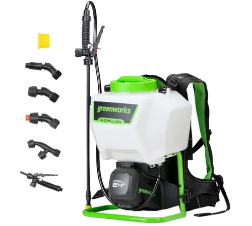 Опрыскиватель Greenworks G24BPSII аккум. ранц. 15л белый/зеленый (5300307UA)