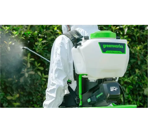 Опрыскиватель Greenworks G24BPSII аккум. ранц. 15л белый/зеленый (5300307UA)
