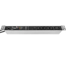 АВР Rem R-16-5C13-C19-T-440-2X1.8 1U 19" ввод:2xShuko выход:5xС13-1xC1916A черный