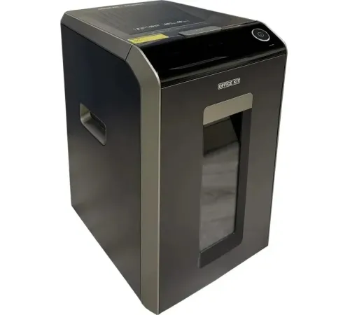 Шредер Office Kit SA200С 3,8x10 черный/серый с автоподачей (секр.P-4) фрагменты 220лист. 40лтр. скобы пл.карты
