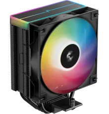 Устройство охлаждения(кулер) Deepcool AG400 Bk V2 ARGB Soc-AM5/AM4/1200/1700/1851 черный 4-pin 31.6dB Al+Cu 220W 643gr Ret (R-AG400-BKAMMN-GJD)