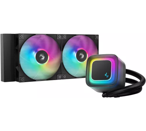 Система водяного охлаждения Deepcool LE240 V2 ARGB Soc-AM5/AM4/1200/1700/1851 черный 4-pin 28.2-31.6dB Al 220W 1359gr Ret (R-LE240-BKAMMC-G-2)