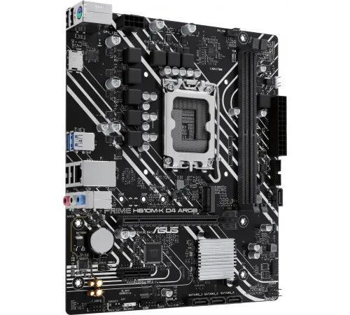 Материнская плата ASUS PRIME H610M-K D4 ARGB, LGA 1700, Intel H610, 2xDDR4, 4xSATA, 1xM.2, 1xPCIe 4.0 x16, 1xHDMI, 1x1Gb LAN, 2xUSB 5Gbps, 4xUSB 2.0, 7.1, mATX