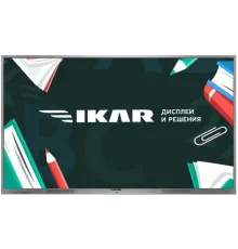 Панель Ikar 75" ИП 75-217-411 черный IPS LED 8ms 16:9 DVI HDMI M/M Cam матовая 4000:1 700cd 178гр/178гр 3840x2160 VGA DP SPDIF UHD USB 57кг (RUS)