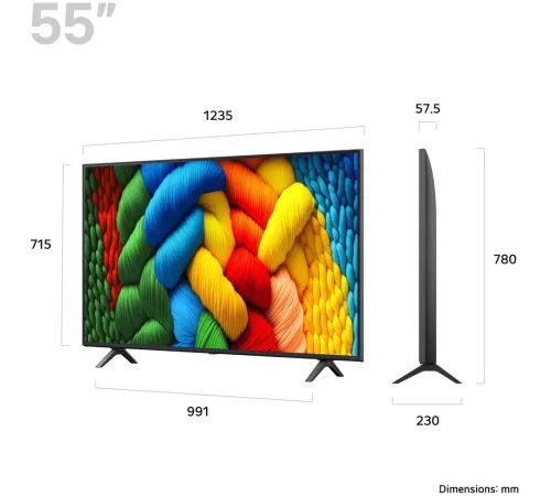 Телевизор LED LG 55" 55NANO80A6B.ARUG синяя сажа 4K Ultra HD 60Hz DVB-T DVB-T2 DVB-C DVB-S DVB-S2 USB WiFi Smart TV Телевизор LED LG 55" 55NANO80A6B.ARUG синяя сажа 4K Ultra HD 60Hz DVB-T DVB-T2 DVB-C DVB-S DVB-S2 USB WiFi Smart TV