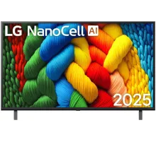 Телевизор LED LG 65" 65NANO80A6B.ARUG синяя сажа 4K Ultra HD 60Hz DVB-T DVB-T2 DVB-C DVB-S DVB-S2 USB WiFi Smart TV