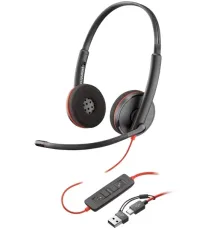 Наушники с микрофоном Poly Blackwire 3220 черный (8X228A6)