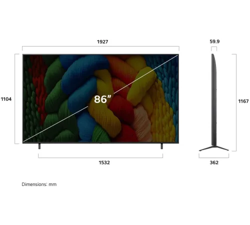 Телевизор LED LG 86" 86NANO81A6A.ARUG черный титан 4K Ultra HD 60Hz DVB-T DVB-T2 DVB-C DVB-S DVB-S2 USB WiFi Smart TV Телевизор LED LG 86" 86NANO81A6A.ARUG черный титан 4K Ultra HD 60Hz DVB-T DVB-T2 DVB-C DVB-S DVB-S2 USB WiFi Smart TV
