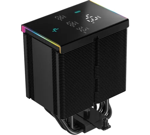 Устройство охлаждения(кулер) Deepcool AK500 Digital Pro ARGB Soc-AM5/AM4/1200/1700/1851 черный 4-pin 25dB Al+Cu LCD 240W 1346gr Ret (R-AK500-BKAPMN-G)