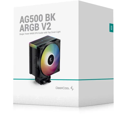 Устройство охлаждения(кулер) Deepcool AG500 BK V2 ARGB Soc-AM5/AM4/1200/1700/1851 черный 4-pin 29.4dB Al+Cu 240W 857gr Ret (R-AG500-BKAMMN-GJD)