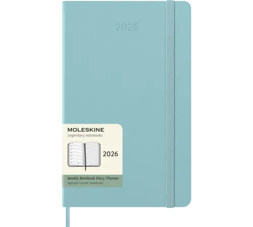 Еженедельник Moleskine CLASSIC WKNT Large 130х210мм 144стр. аквамарин