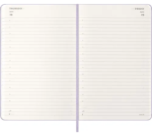 Ежедневник Moleskine CLASSIC Large 130х210мм 400стр. сиреневый