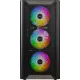 Корпус Montech XR Wood черный без БП ATX 3x120mm 2xUSB3.0 audio bott PSU