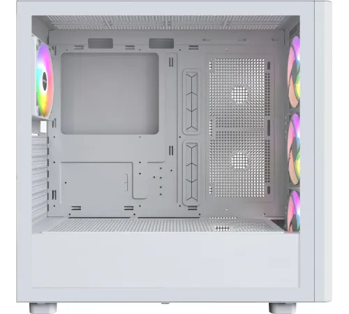 Корпус Montech XR Wood белый без БП ATX 3x120mm 2xUSB3.0 audio bott PSU
