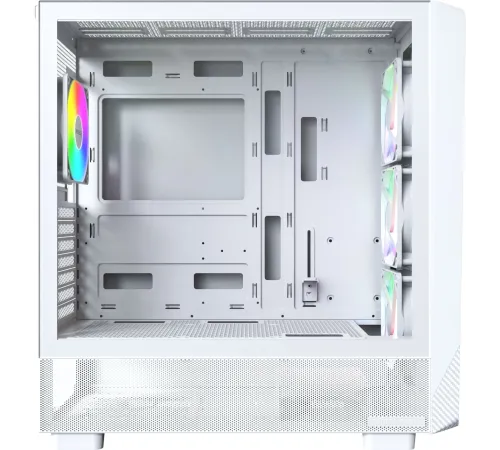 Корпус Montech X5 белый без БП ATX 4x120mm 1xUSB2.0 1xUSB3.0 1xUSB3.1 audio bott PSU