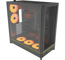 Корпус Montech HS01 PRO черный без БП ATX 5x120mm 2xUSB3.0 1xUSB3.1 audio