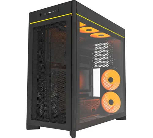 Корпус Montech HS01 PRO черный без БП ATX 5x120mm 2xUSB3.0 1xUSB3.1 audio