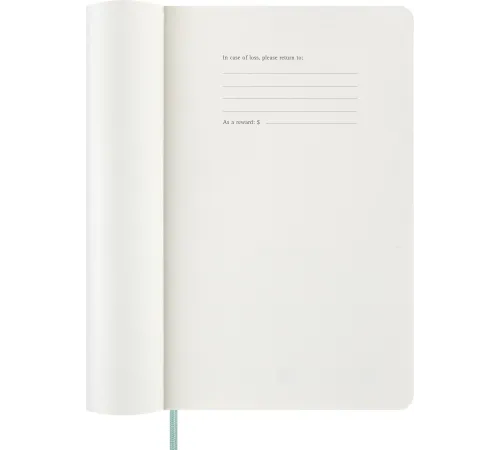 Еженедельник Moleskine PRECIOUS & ETHICAL MAMBA Large 130х210мм обложка экокожа 144стр. бирюзовый