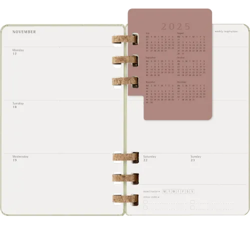 Еженедельник Moleskine ACADEMIC SPIRAL DHSPK5212AMWH3 Large 150х210мм 200стр. кремовые страницы спираль киви