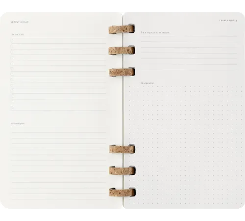 Еженедельник Moleskine ACADEMIC SPIRAL DSSPB12AMWH3 Large 150х210мм 200стр. кремовые страницы спираль черный