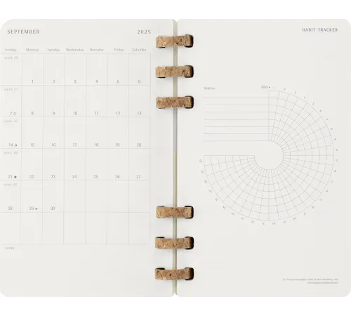 Еженедельник Moleskine ACADEMIC SPIRAL DSSPB12AMWH3 Large 150х210мм 200стр. кремовые страницы спираль черный