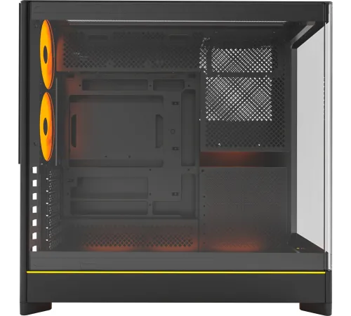 Корпус Montech HS02 PRO черный без БП ATX 4x140mm 2xUSB3.0 audio bott PSU