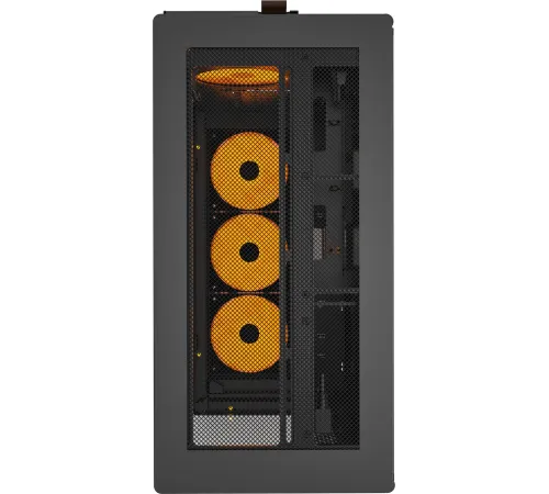 Корпус Montech HS02 PRO черный без БП ATX 4x140mm 2xUSB3.0 audio bott PSU